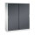 C+P Schiebetürenschrank Acurado 1.600 x 1.950 x 500 mm (B x H x T) 8 Fachböden Stahl, lackiert Farbe der Front: schwarzgrau Farbe des Korpus: lichtgrau