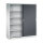 C+P Schiebetürenschrank Acurado 1.600 x 1.950 x 500 mm (B x H x T) 8 Fachböden Stahl, lackiert Farbe der Front: schwarzgrau Farbe des Korpus: lichtgrau