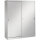 C+P Schiebetürenschrank Acurado 1.600 x 1.950 x 500 mm (B x H x T) 8 Fachböden Stahl, lackiert Farbe der Front: weißaluminium Farbe des Korpus: weißaluminium