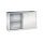 C+P Schiebetürenschrank Acurado 1.600 x 1.000 x 500 mm (B x H x T) 2 x 1 Fachboden Stahl, lackiert Farbe der Front: lichtgrau Farbe des Korpus: lichtgrau