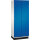 C+P Kleiderspind Cambio 800 x 1.950 x 525 mm (B x H x T) 2 Abteile Stahl, lackiert Farbe der Front: enzianblau Farbe des Korpus: lichtgrau