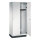 C+P Kleiderspind Cambio 800 x 1.950 x 525 mm (B x H x T) 2 Abteile Stahl, lackiert Farbe der Front: lichtgrau Farbe des Korpus: lichtgrau