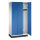 C+P Kleiderspind Cambio 900 x 1.950 x 525 mm (B x H x T) 3 Abteile Stahl, lackiert Farbe der Front: enzianblau Farbe des Korpus: lichtgrau