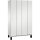 C+P Kleiderspind Cambio 1.200 x 1.980 x 525 mm (B x H x T) 4 Abteile Stahl, lackiert Farbe der Front: lichtgrau Farbe des Korpus: lichtgrau