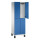 C+P Kleiderspind Cambio 600 x 1.980 x 525 mm (B x H x T) 2 Abteile Stahl, lackiert Farbe der Front: enzianblau Farbe des Korpus: lichtgrau