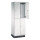 C+P Kleiderspind Cambio 600 x 1.950 x 525 mm (B x H x T) 2 Abteile Stahl, lackiert Farbe der Front: lichtgrau Farbe des Korpus: lichtgrau