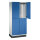 C+P Kleiderspind Cambio 800 x 1.950 x 525 mm (B x H x T) 2 Abteile Stahl, lackiert Farbe der Front: enzianblau Farbe des Korpus: lichtgrau