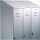 C+P Schrägdachaufsatz Kleiderspind Classic 900 x 230 x 500 mm (B x H x T) Stahl, lackiert lichtgrau