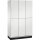 C+P Kleiderspind Cambio 1.200 x 1.950 x 525 mm (B x H x T) 3 Abteile Stahl, lackiert Farbe der Front: lichtgrau Farbe des Korpus: lichtgrau