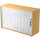 Hammerbacher Rollladenschrank 1.200 x 748 x 400 mm (B x H x T) silber buche