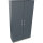 Flügeltürenschrank endless 1.000 x 1.869 x 442 mm (B x H x T) 4 Fachböden Holz Farbe: lavagrau silberaluminium
