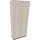 Flügeltürenschrank endless 1.000 x 2.221 x 442 mm (B x H x T) 5 Fachböden Holz Farbe: akazie hell anthrazit metallic