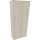 Flügeltürenschrank endless 1.000 x 2.221 x 442 mm (B x H x T) 5 Fachböden Holz Farbe: akazie hell silberaluminium