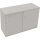 Schiebetürenschrank endless 1.200 x 781 x 442 mm (B x H x T) 2 Fachböden Holz lichtgrau