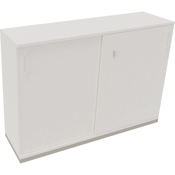 Schiebetürenschrank endless 1.600 x 1.133 x 442 mm (B x H x T) 4 Fachböden Holz diamantweiß