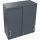 Aufsatzschrank endless Schiebetürenschrank endless 1.000 x 1.088 x 442 mm (B x H x T) 2 Fachböden Holz lavagrau