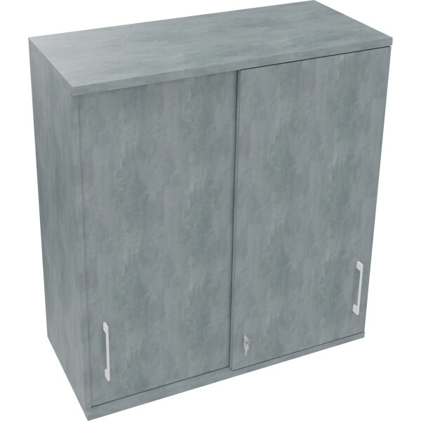 Aufsatzschrank endless Schiebetürenschrank endless 1.000 x 1.088 x 442 mm (B x H x T) 2 Fachböden Holz beton hell