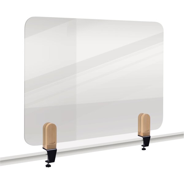 Legamaster Tischtrennwand ELEMENTS 80 x 60 cm (B x H) 0,5cm 5,28kg Polymethylmethacrylat transparent