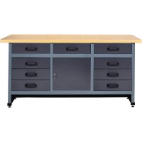 Werkbank 1.700 x 840 x 600 mm (B x H x T) anthrazit
