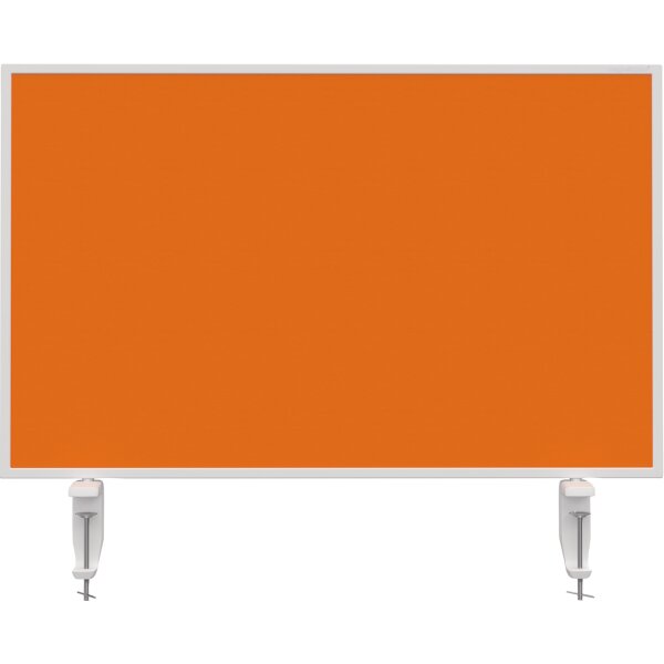 magnetoplan® Tischtrennwand VarioPin 80 x 50 cm (B x H) 2cm schwer entflammbar orange