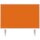 magnetoplan® Tischtrennwand VarioPin 80 x 50 cm (B x H) 2cm schwer entflammbar orange