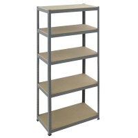 pro-bau-tec Grundregal 900 x 1.800 x 450 mm (B x H x T) 5...