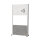 MAUL Stellwand MAULconnecto 100 x 182 cm (B x H) Zweibeinstativ 100 % PES-Fasern, 20 % recycelt hellgrau, weiß, dunkelgrau