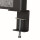 MAUL Tischtrennwand MAULconnecto Uplight 120 x 50 cm (B x H) schwer entflammbar dunkelgrau