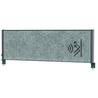 MAUL Tischtrennwand MAULconnecto Uplight 160 x 50 cm (B x...
