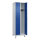 C+P Kleiderspind Classic PLUS 600 x 1.950 x 500 mm (B x H x T) 2 Abteile Stahl Farbe der Front: lichtblau Farbe des Korpus: lichtgrau