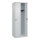 C+P Kleiderspind Classic PLUS 600 x 1.850 x 500 mm (B x H x T) 2 Abteile Stahl Farbe der Front: lichtgrau Farbe des Korpus: lichtgrau