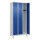 C+P Kleiderspind Classic PLUS 900 x 1.950 x 500 mm (B x H x T) 3 Abteile Stahl Farbe der Front: lichtblau Farbe des Korpus: lichtgrau