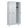 C+P Kleiderspind Classic PLUS 900 x 1.950 x 500 mm (B x H x T) 3 Abteile Stahl Farbe der Front: lichtgrau Farbe des Korpus: lichtgrau