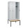 C+P Kleiderspind Classic PLUS 900 x 2.120 x 815 mm (B x H x T) 3 Abteile Stahl/Holz Farbe der Front: lichtgrau Farbe des Korpus: lichtgrau