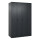 C+P Kleiderspind Classic PLUS 1.200 x 1.850 x 500 mm (B x H x T) 4 Abteile Stahl Farbe der Front: schwarzgrau Farbe des Korpus: schwarzgrau