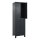 C+P Kleiderspind Classic PLUS 600 x 1.950 x 500 mm (B x H x T) 2 Abteile Stahl Farbe der Front: schwarzgrau Farbe des Korpus: schwarzgrau