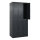C+P Kleiderspind Classic PLUS 900 x 1.850 x 500 mm (B x H x T) 3 Abteile Stahl Farbe der Front: schwarzgrau Farbe des Korpus: schwarzgrau