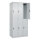 C+P Kleiderspind Classic PLUS 900 x 1.850 x 500 mm (B x H x T) 3 Abteile Stahl Farbe der Front: lichtgrau Farbe des Korpus: lichtgrau