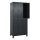 C+P Kleiderspind Classic PLUS 900 x 1.950 x 500 mm (B x H x T) 3 Abteile Stahl Farbe der Front: schwarzgrau Farbe des Korpus: schwarzgrau