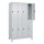 C+P Kleiderspind Classic PLUS 1.200 x 1.950 x 500 mm (B x H x T) 4 Abteile Stahl Farbe der Front: lichtgrau Farbe des Korpus: lichtgrau