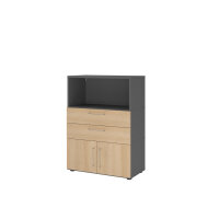 Hammerbacher Regalschrank FlexWall 800 x 1.100 x 417 mm...