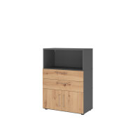 Hammerbacher Regalschrank FlexWall 800 x 1.100 x 417 mm...
