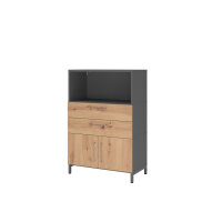 Hammerbacher Regalschrank FlexWall 800 x 1.180 x 417 mm...