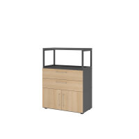 Hammerbacher Regalschrank FlexWall 800 x 1.100 x 417 mm...