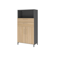 Hammerbacher Regalschrank FlexWall 800 x 1.532 x 417 mm...