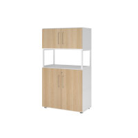 Hammerbacher Regalschrank FlexWall 800 x 1.452 x 417 mm...