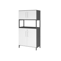 Hammerbacher Regalschrank FlexWall 800 x 1.532 x 417 mm...