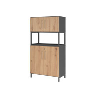 Hammerbacher Regalschrank FlexWall 800 x 1.532 x 417 mm...