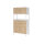 Hammerbacher Regalschrank FlexWall 800 x 1.532 x 417 mm (B x H x T) Flügeltür ohne Rollen Holz