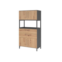 Hammerbacher Regalschrank FlexWall 800 x 1.532 x 417 mm...